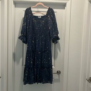 Ivy city starry nights dress navy
